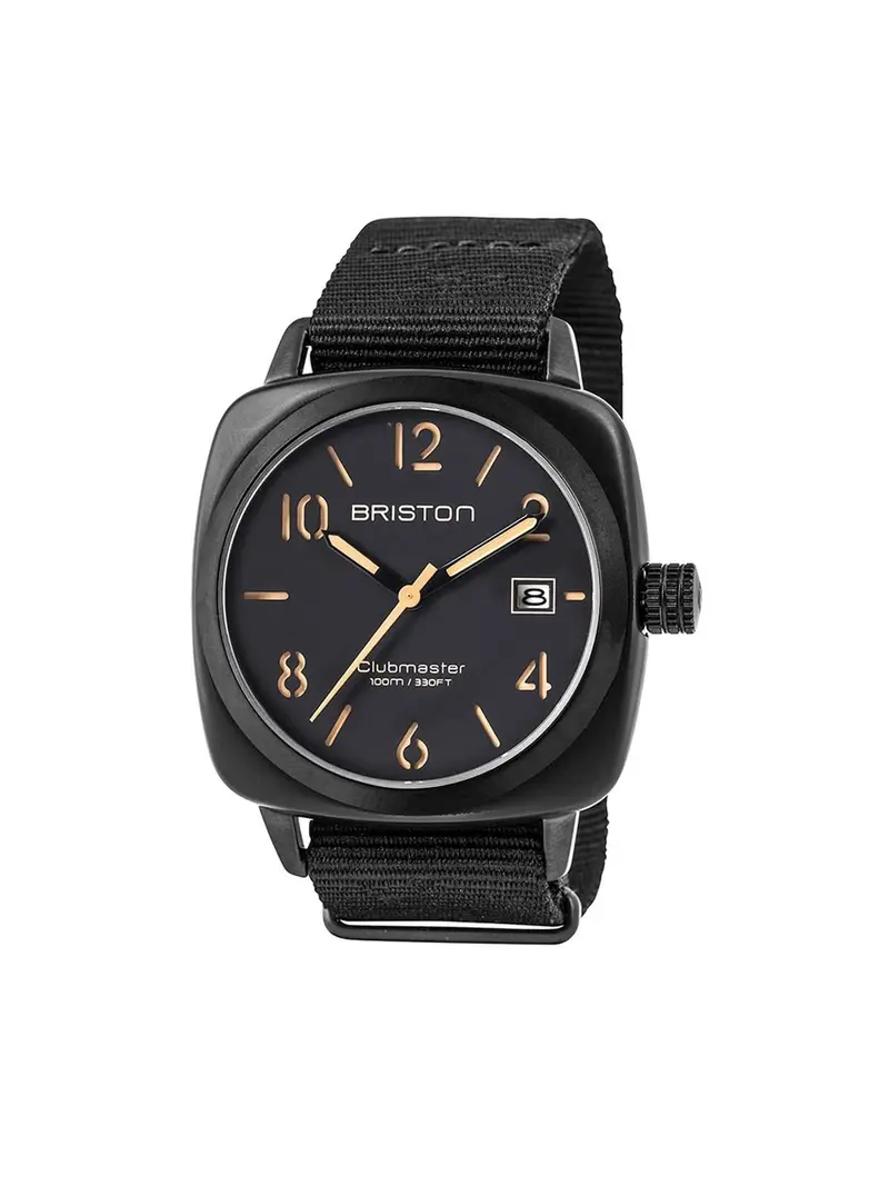 Briston Clubmaster Classic Acetate Hms Black Matt Pvd 40Mm 1