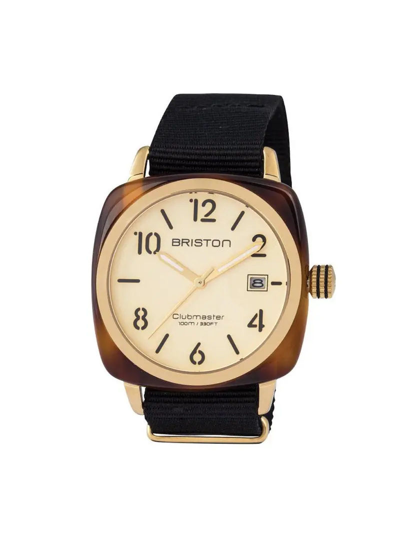 Briston Clubmaster Classic Acetate Hms Gold Pvd Champagne Dial 40Mm 1
