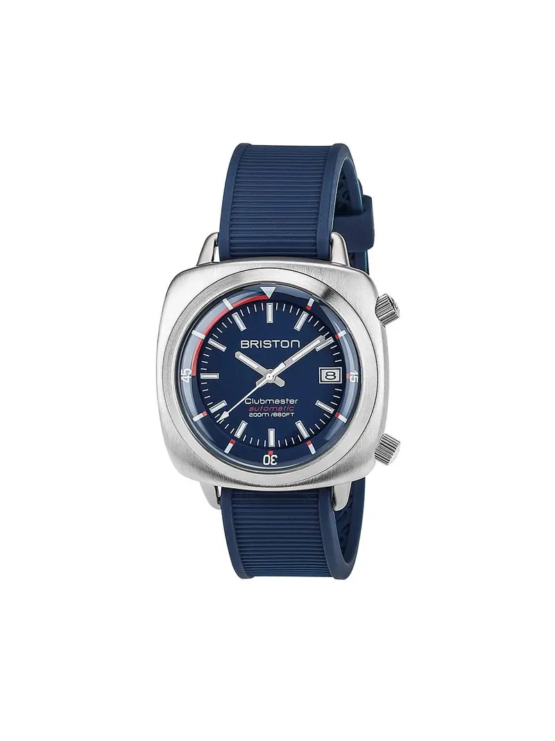 Briston Clubmaster Diver Brushed Steel Automatic Hms Navy Blue Dial 42Mm 1