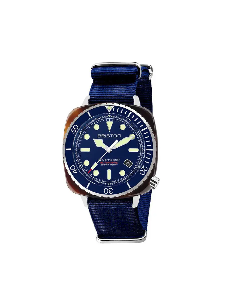 Briston Clubmaster Diver Pro Automatic Acetate Navy Blue 44Mm 1