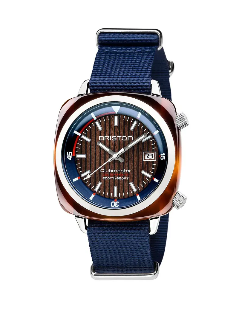 Briston Clubmaster Diver Yachting Acetate Automatic Hms Navy Blue 42Mm 1
