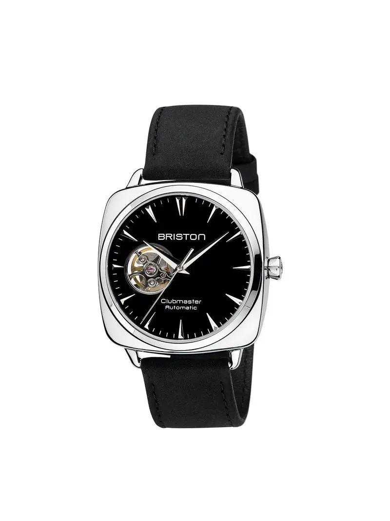 Briston Clubmaster Iconic Steel Automatic Hms Date Black Dial Opening 40Mm 1