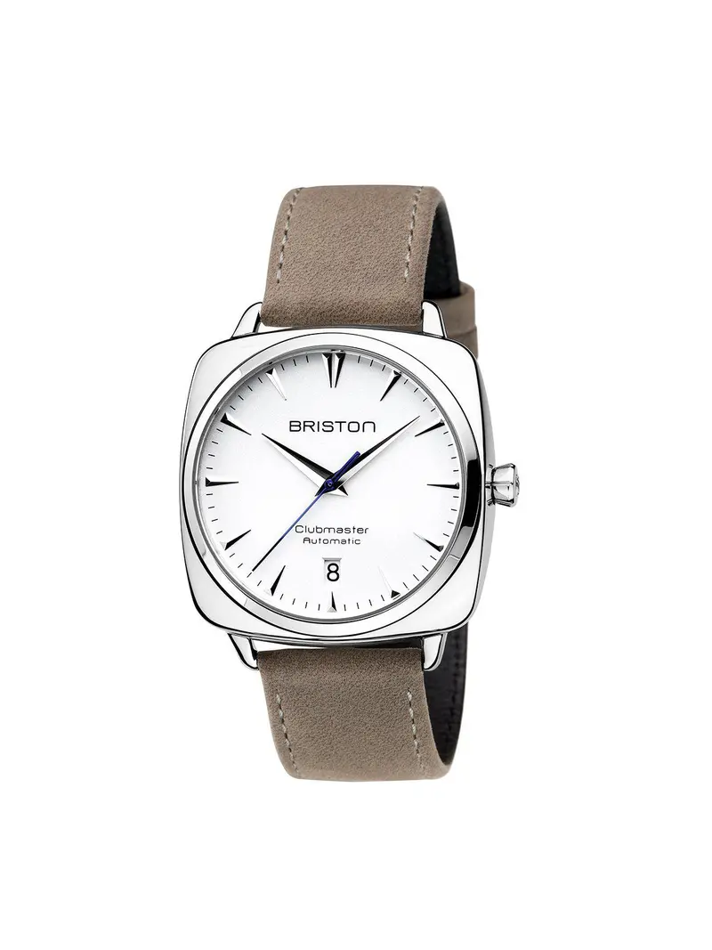 Briston Clubmaster Iconic Steel Automatic Hms Date White Dial 40Mm 1