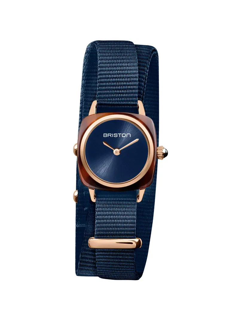 Briston Clubmaster Lady Acetate Hm Midnight Blue Sunray Dial Rose Gold Double Tour 24Mm 1