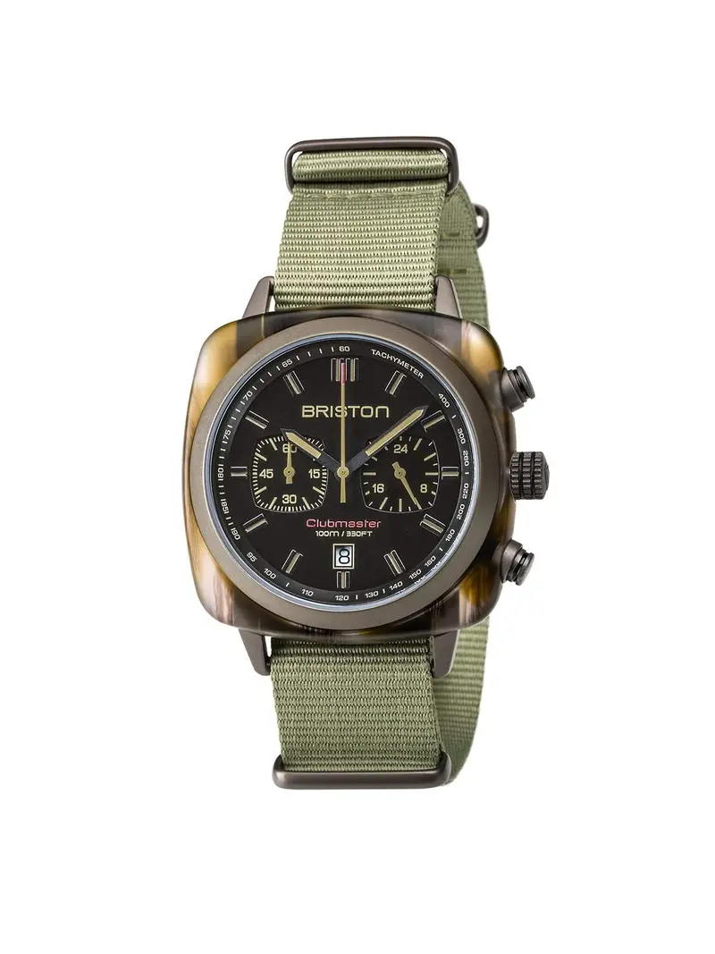Briston Clubmaster Sport Acetate Chronograph Jungle 42Mm 1