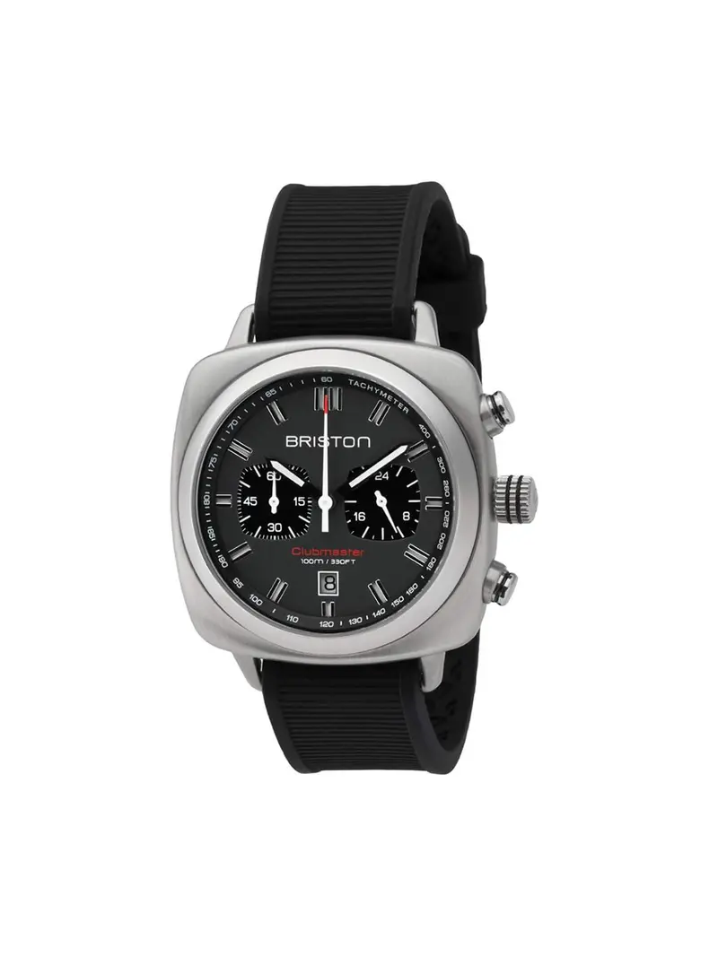 Briston Clubmaster Sport Steel Chronograph Grey Matt Dial 42Mm 1