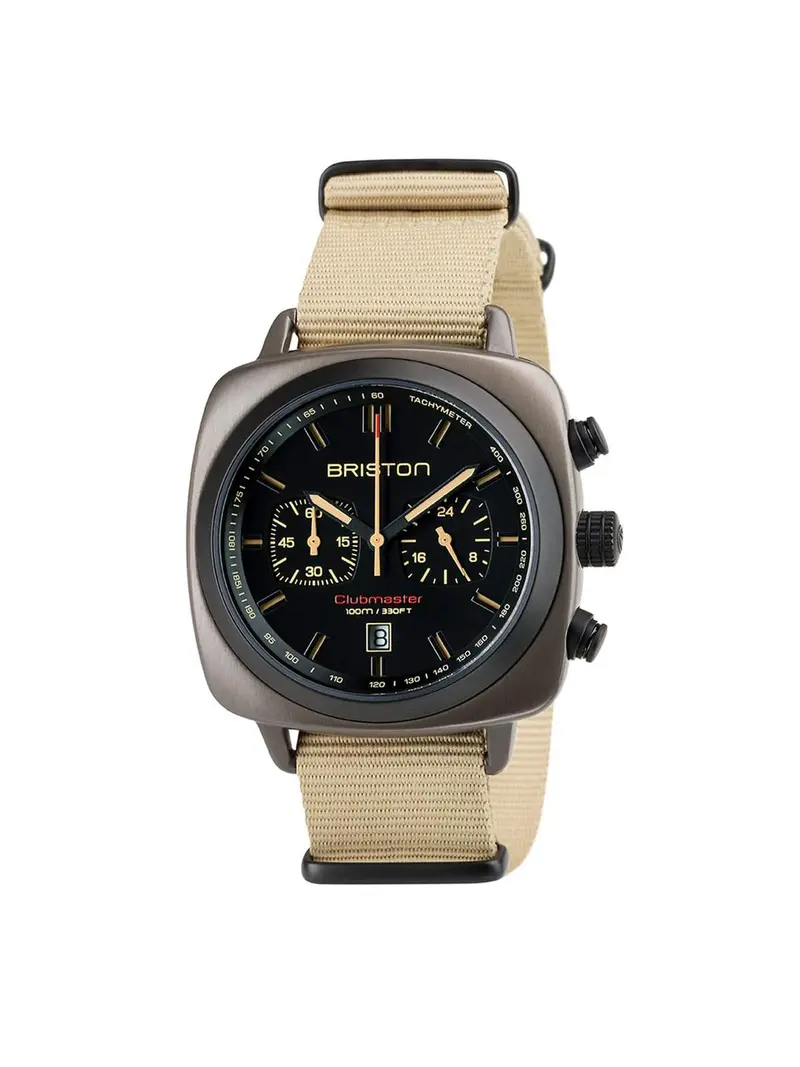 Briston Clubmaster Sport Steel Chronograph Khaki 42Mm 1