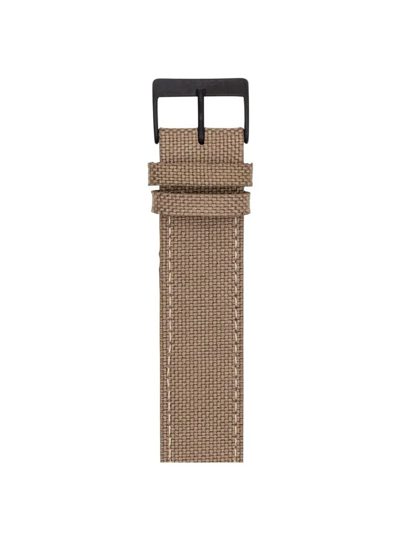 Briston Leather Canvas Strap Khaki Pvd 20Mm 1