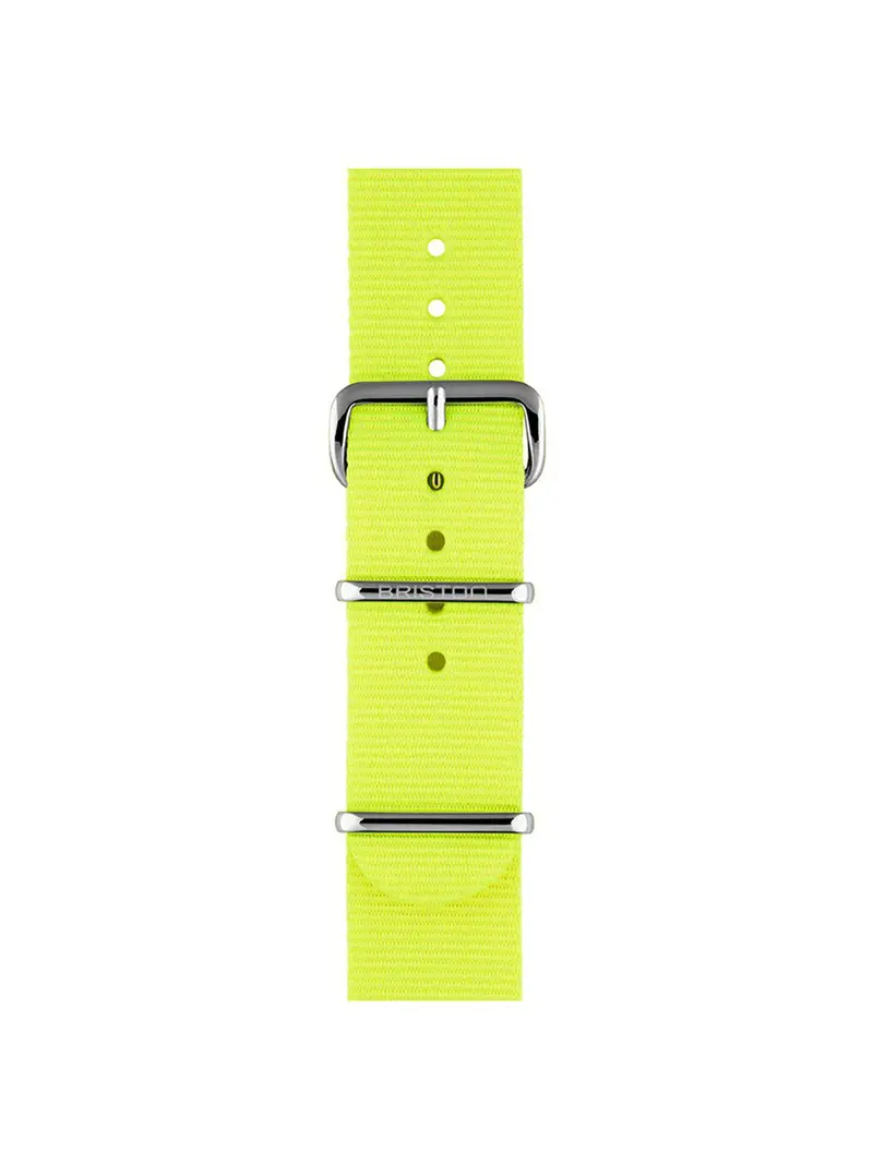 Briston Nato Strap Neon Yellow Polished Steel 20Mm 1