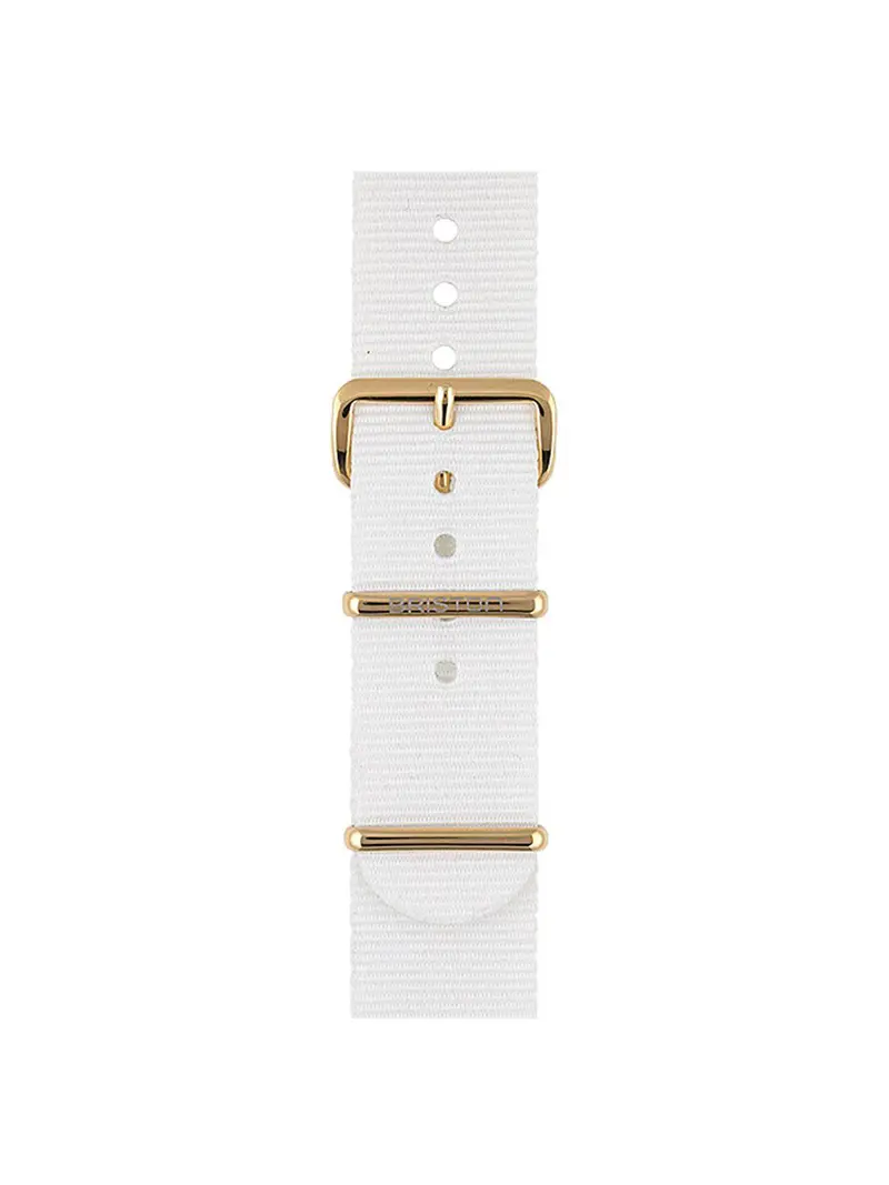 Briston Nato Strap White Yellow Gold 20Mm 1
