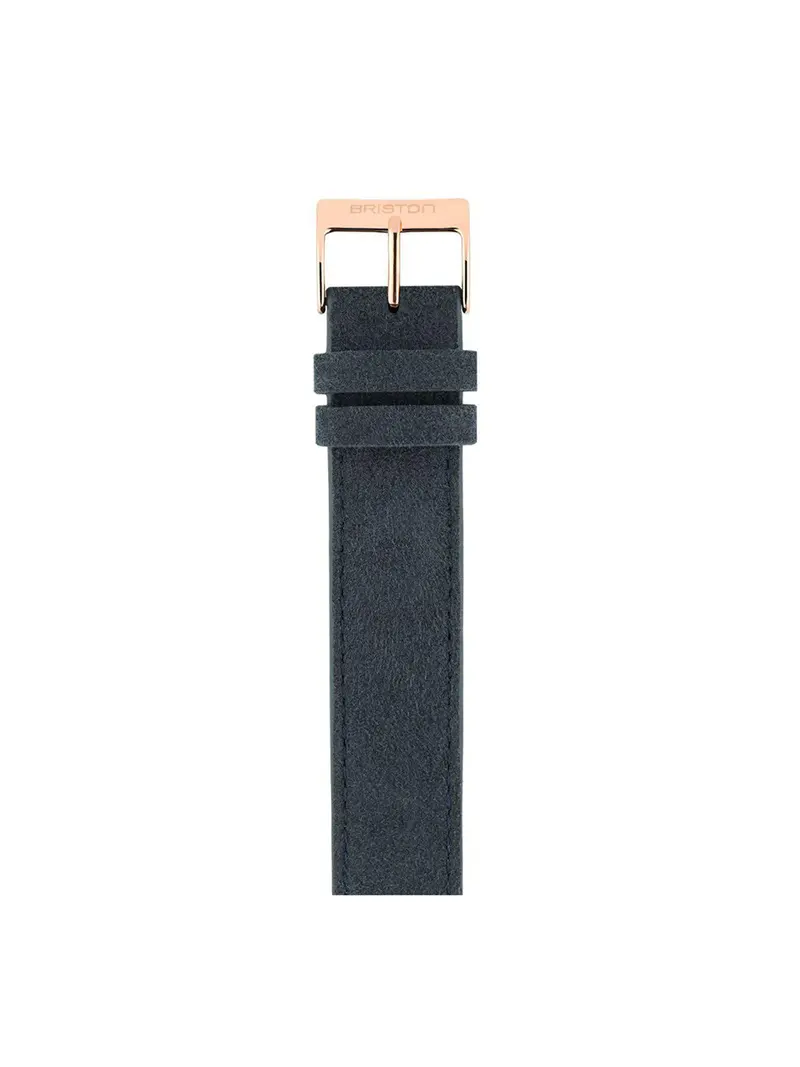 Briston Suede Strap Dark Grey Rose Gold 18Mm 1