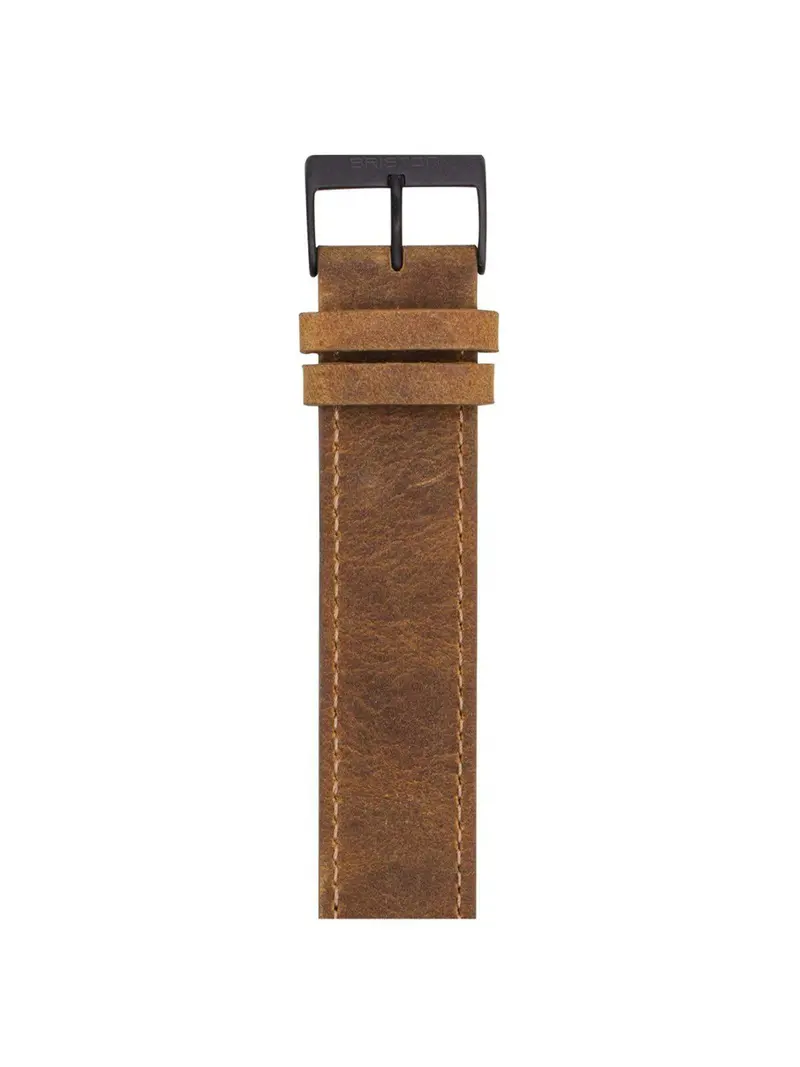 Briston Vintage Leather Strap Brown Pvd 20Mm 1