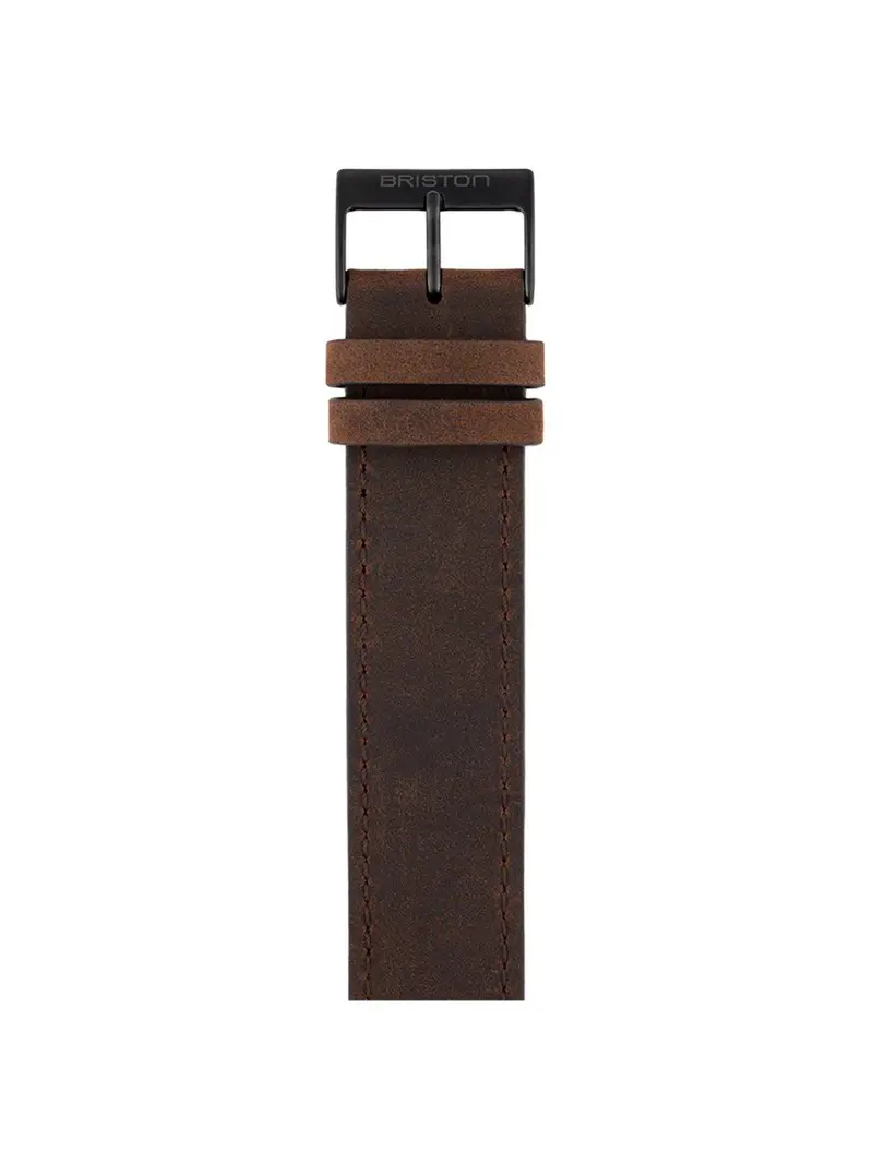 Briston Vintage Leather Strap Chocolate Pvd 20Mm 1