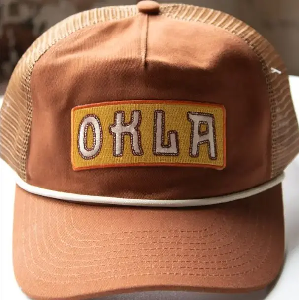 Brown Okla Patch Hat 1