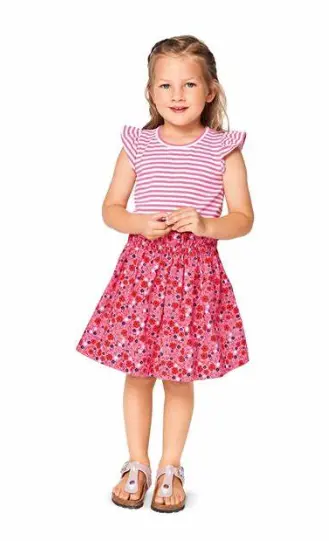 Burda Child Top And Skirt 9364 1
