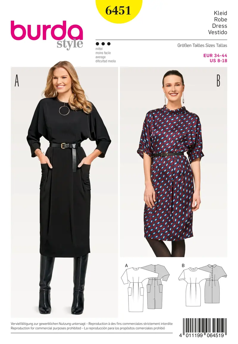 Burda Dresses 6451 1