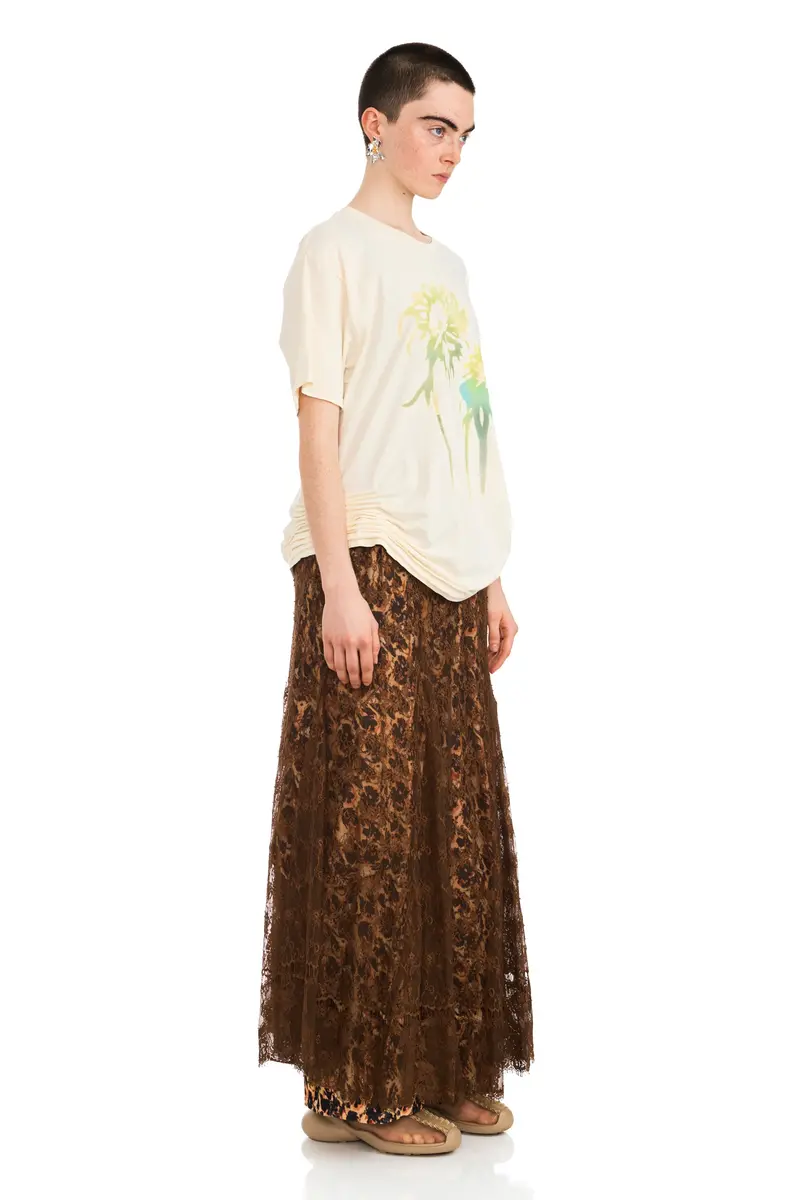 Butter Faded Flower Katina Tee 3