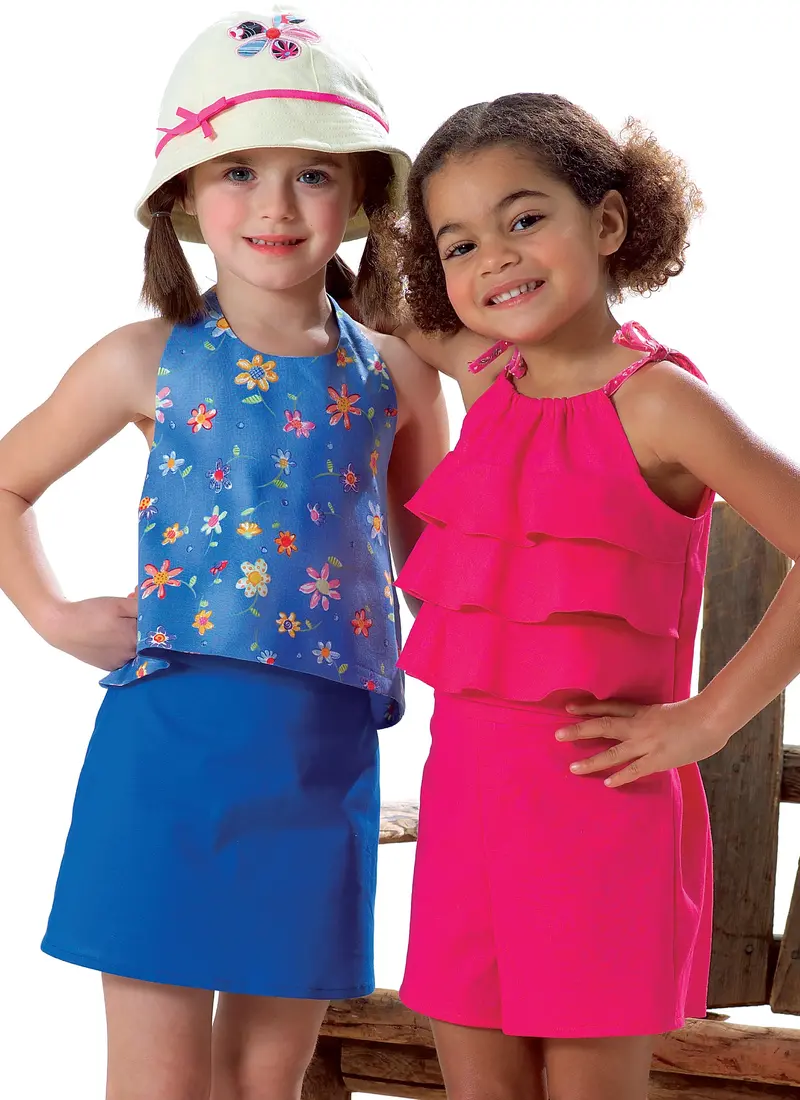 Butterick Girls Top, Skort And Shorts B4503 1
