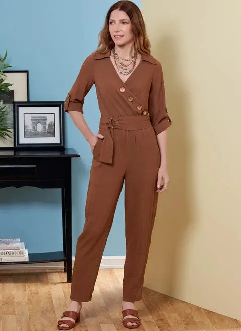 Butterick Jumpsuit, Sash And Belt B6881 1