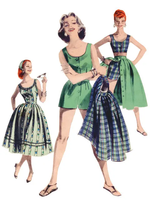 Butterick Playsuit, Blouse, Shorts & Skirt B6939 1