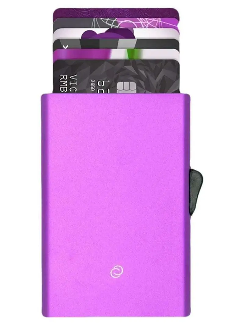 C-Secure Aluminium Rfid Cardholder Purple 1