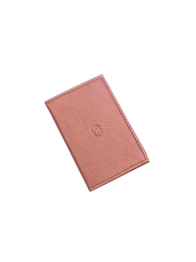 C-Secure Italian Leather Rfid Slim Card Holder Bruciato 1