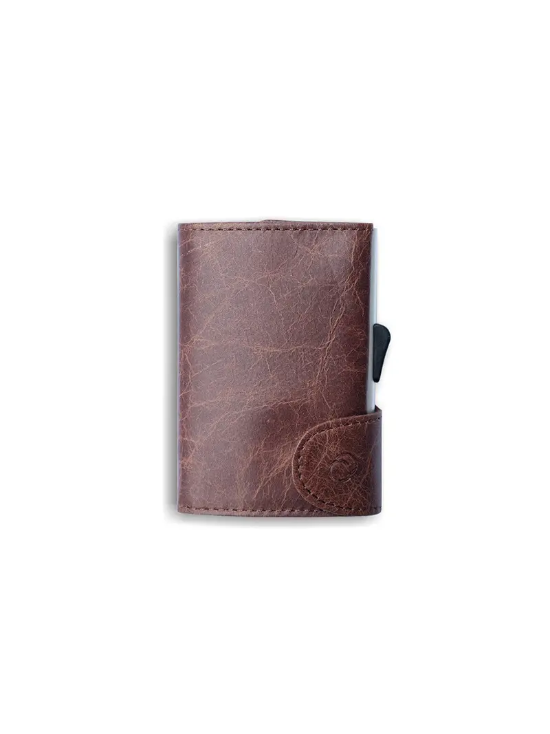 C-Secure Italian Leather Rfid Wallet Brown 1