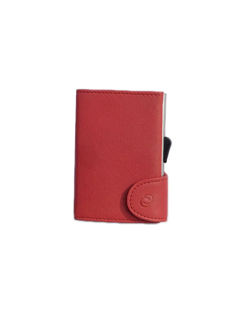 C-Secure Italian Leather Rfid Wallet Rubino 1