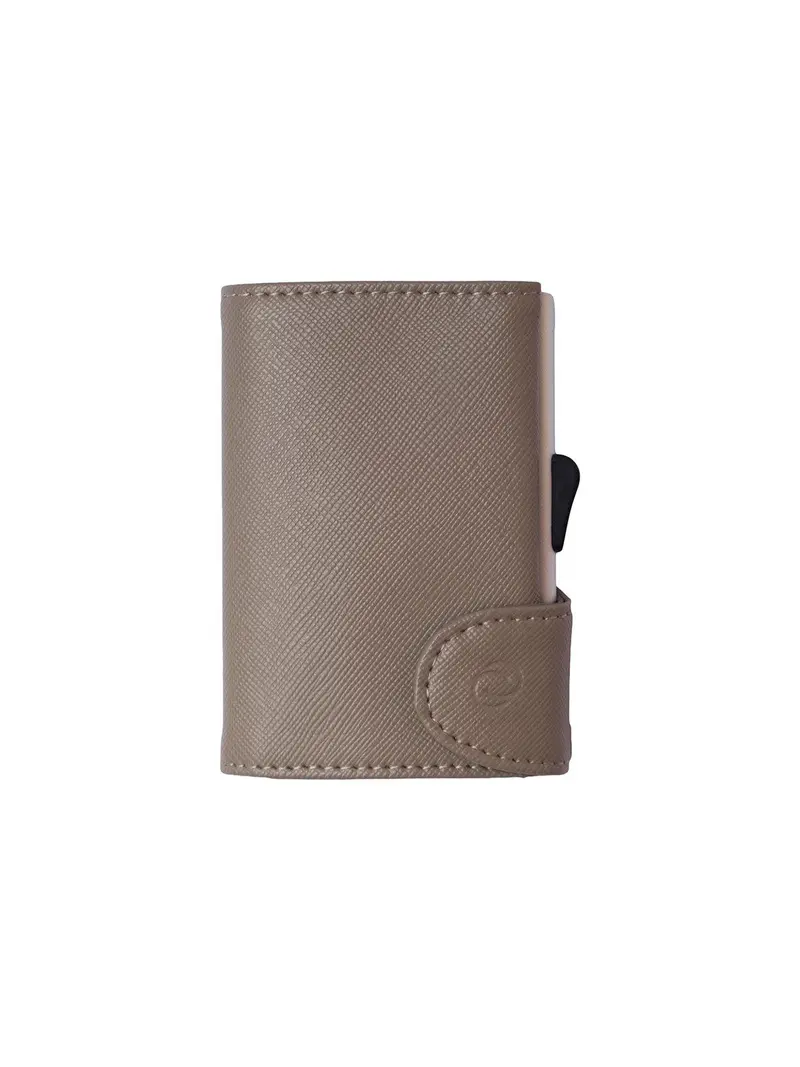 C-Secure Saffiano Leather Rfid Wallet Grey 1