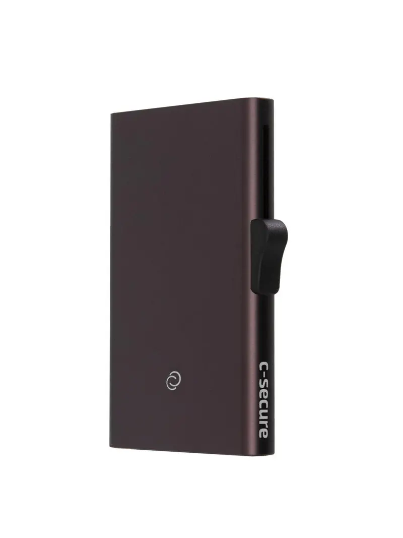 C-Secure Xl Aluminium Rfid Cardholder Brown 1