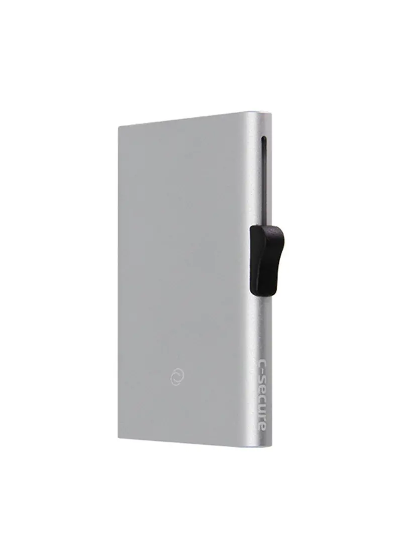 C-Secure Xl Aluminium Rfid Cardholder Silver 1
