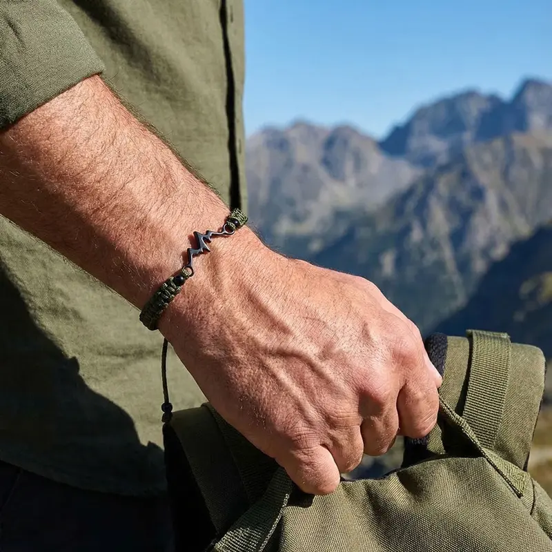 Camo Mountain Braided Bracelet 2