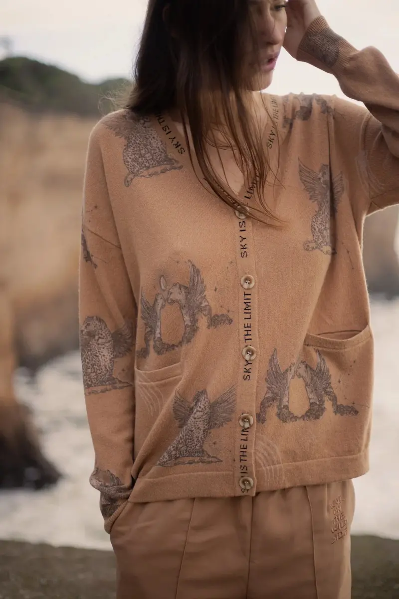 Cardigan Astrology Almond 1