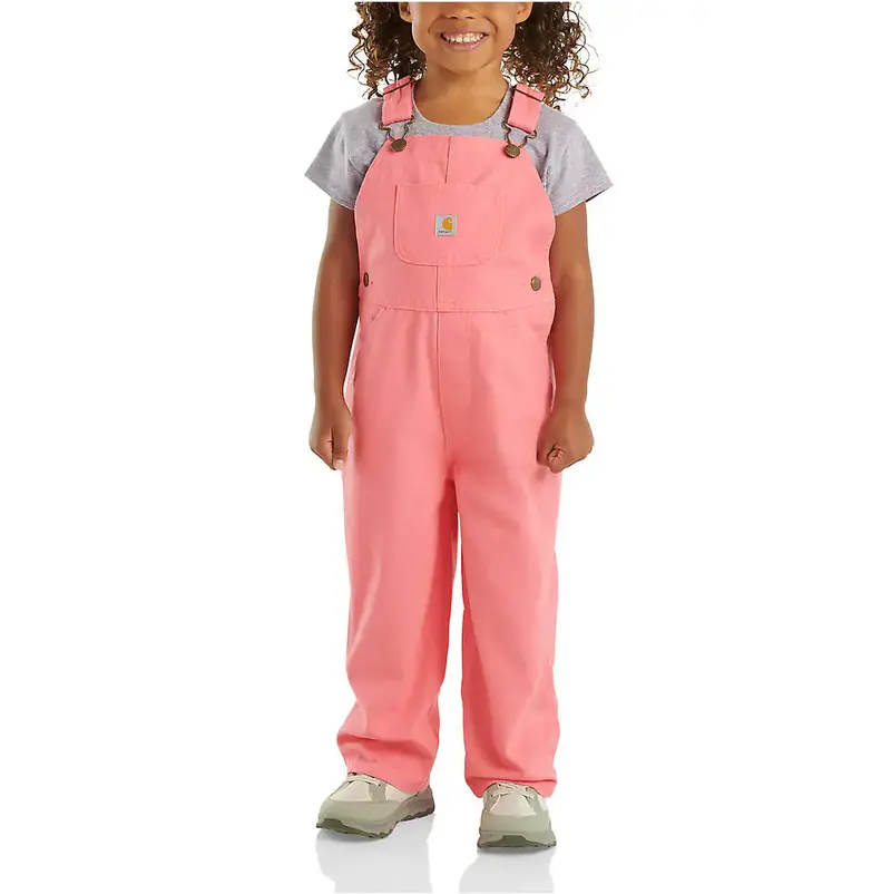 Carhartt Girls' Loose Fit Canvas Bib Overall 1