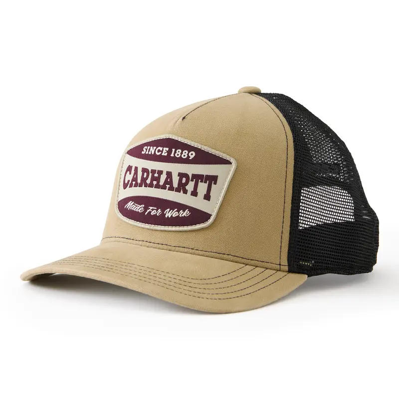 Carhartt  Men's Canvas Mesh-Back Patch Trucker Hat 1