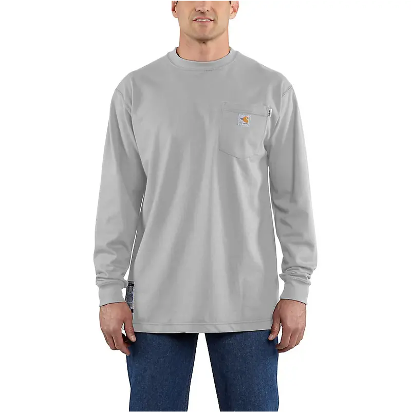 Carhartt Men's Flame-Resistant Force Cotton Long-Sleeve T-Shirt 1