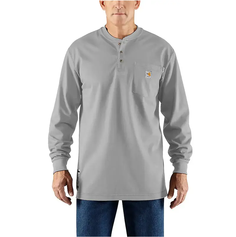 Carhartt Men's Flame-Resistant Force Long-Sleeve Henley 1