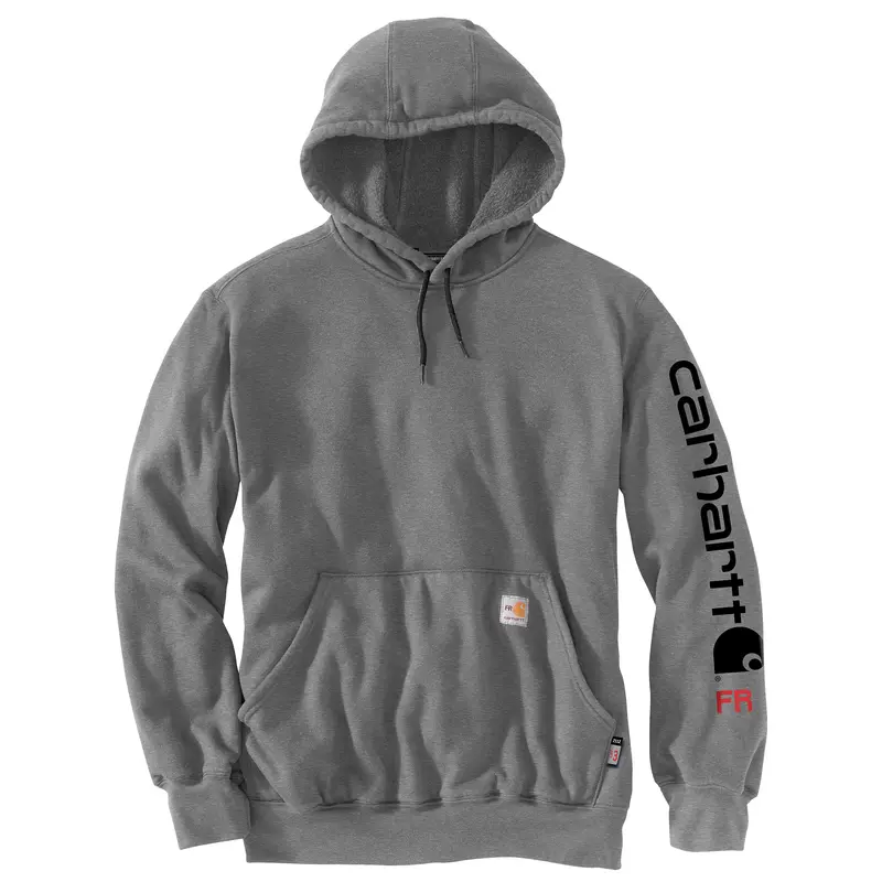 Carhartt Men's Flame-Resistant Force Loose Fit Midweight Logo Graphic Hoodie 1