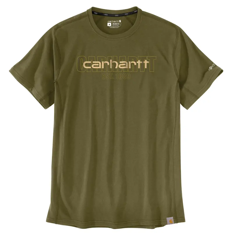 Carhartt Men's Force Relaxed Fit Midweight Short-Sleeve Logo Graphic T-Shirt 1