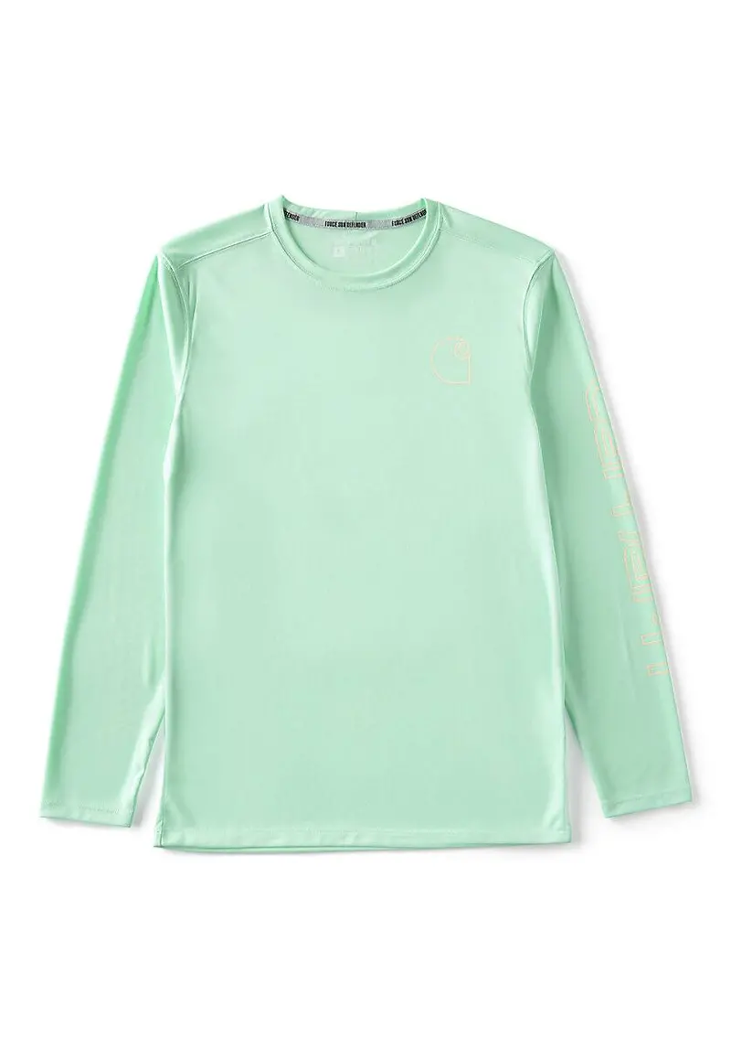 Carhartt Men's Force Sun Defender Lightweight Long-Sleeve Logo Graphic T-Shirt 1