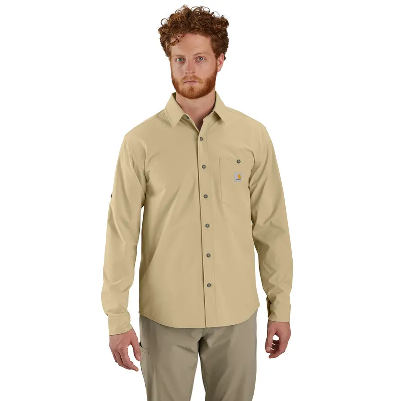 Carhartt Men's Force Sun Defender Relaxed Fit Lightweight Long-Sleeve Shirt 1