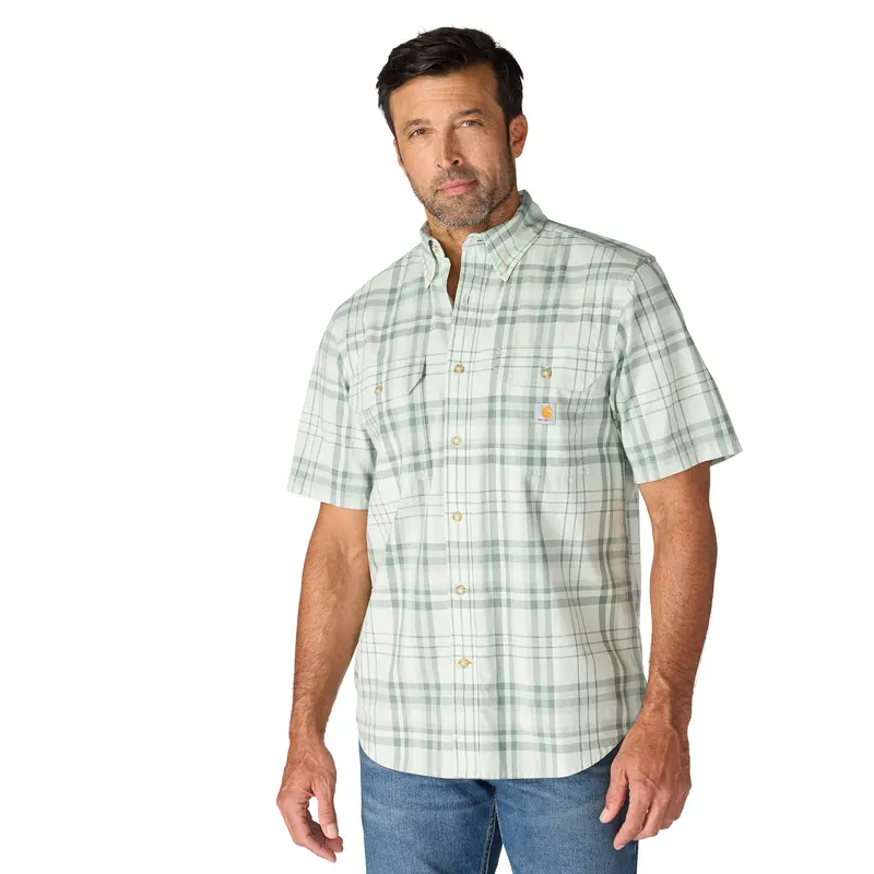 Carhartt Men's Fort Loose Short-Sleeve Plaid Shirt 1