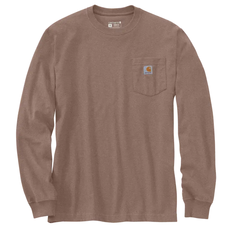 Carhartt Men's Loose Fit Heavyweight Long-Sleeve Pocket Deer Graphic T-Shirt 1