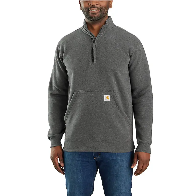 Carhartt Men's Loose Fit Midweight Quarter-Zip Mock-Neck Sweatshirt 1