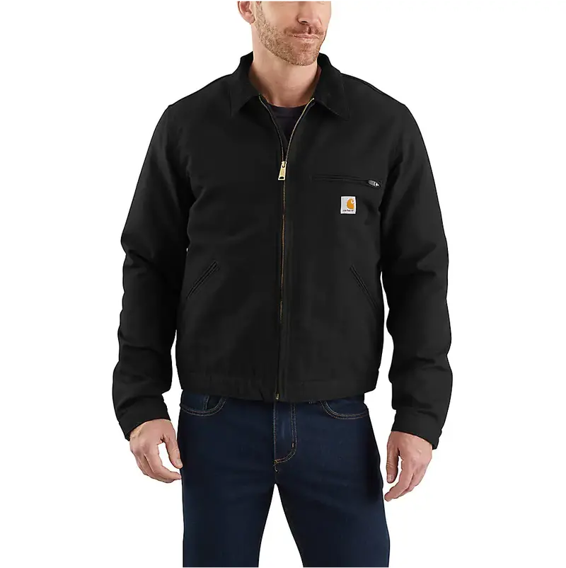 Carhartt Men's Relaxed Fit Duck Blanket-Lined Detroit Jacket 1