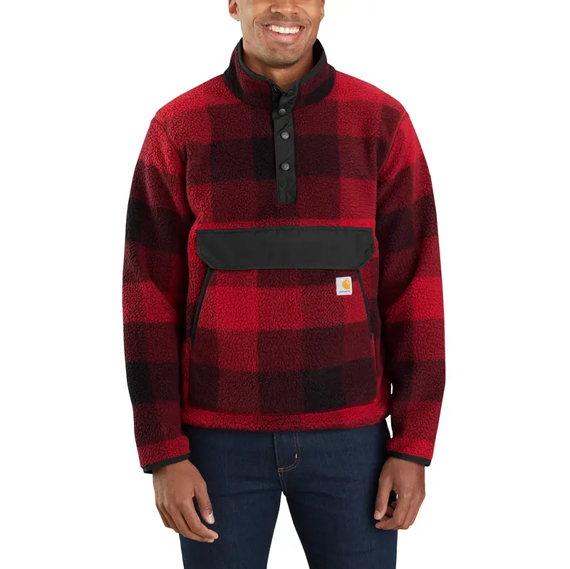 Carhartt Men's Relaxed Fit Fleece Snap Front Jacket 1