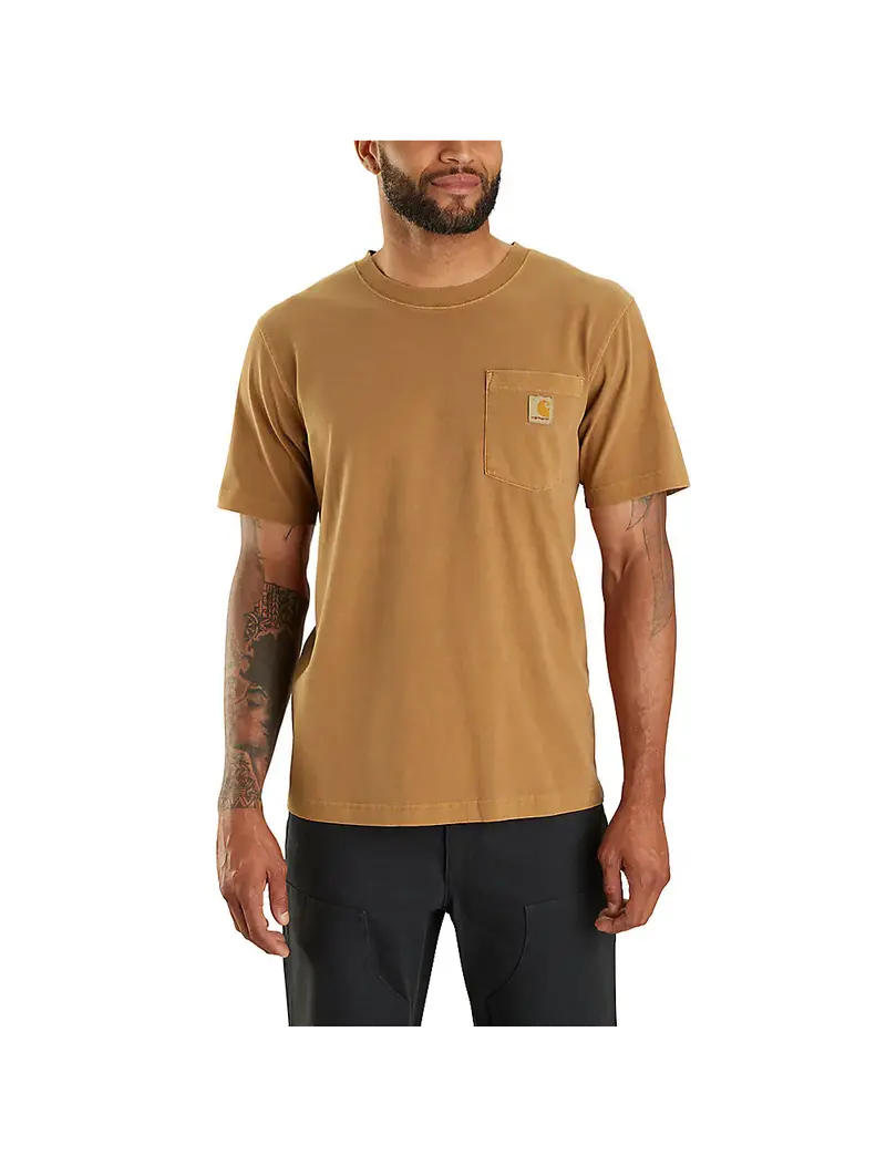 Carhartt Men’s Relaxed-Fit Garment-Dyed Short-Sleeve Pocket Tee