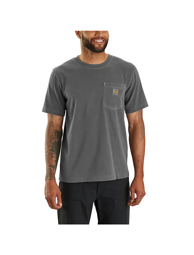 Carhartt Men's Relaxed Fit Lightweight Short-Sleeve Garment Dyed Pocket T-Shirt 1