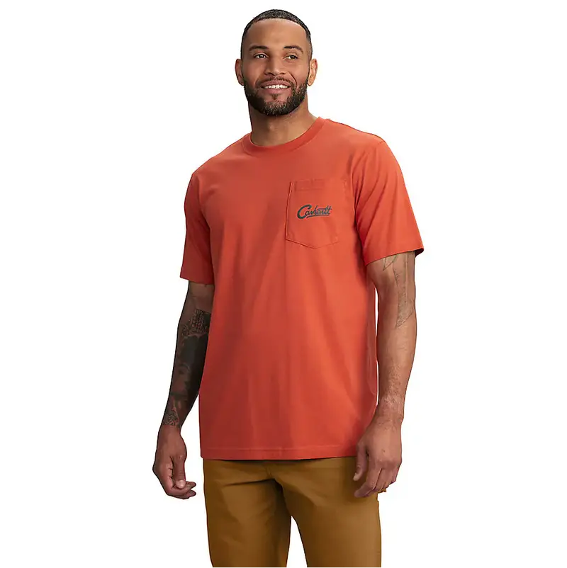 Carhartt Men's Relaxed Fit Lightweight Short-Sleeve Pocket Camp Graphic T-Shirt 1