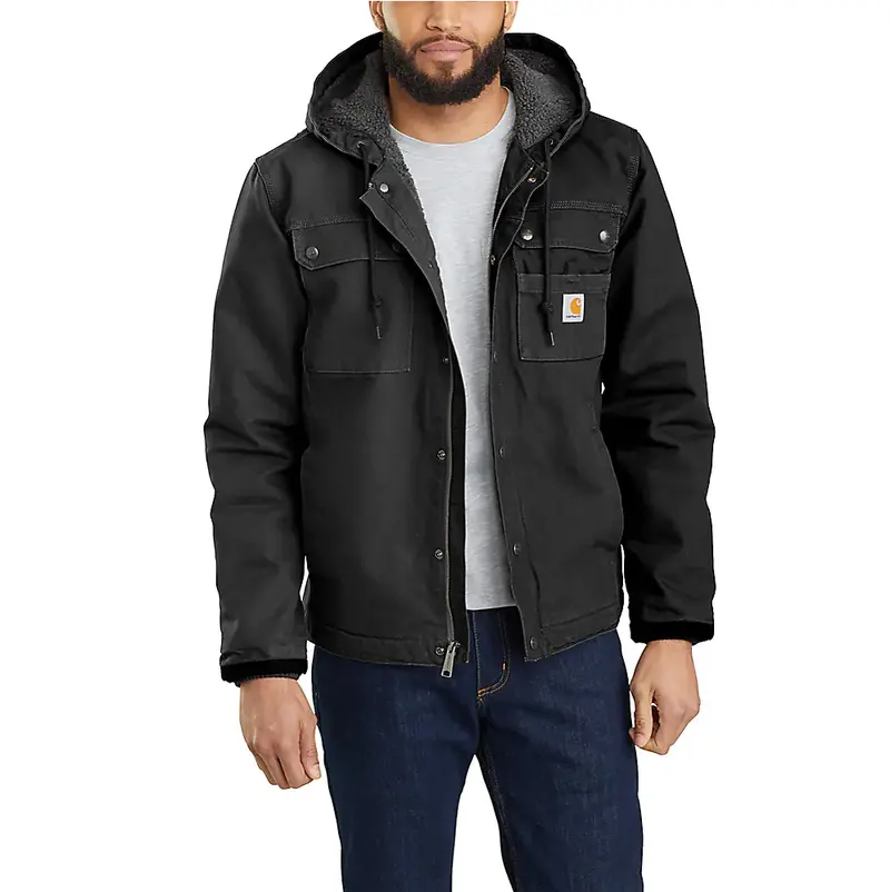 Carhartt Men's Relaxed Fit Washed Duck Sherpa-Lined Utility Jacket 1